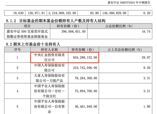 中央汇金，加仓！